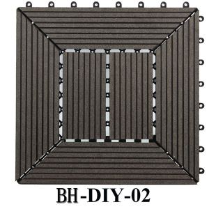 Блокировка плитка декоративные открытый древесины пластиковых композитных DIY палубе